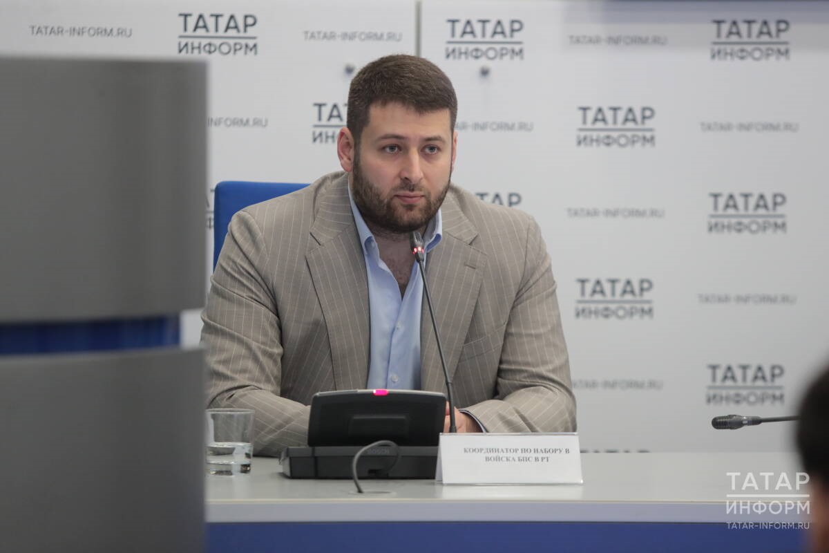 Координатор по набору в Войска беспилотных систем в Татарстане Олег Сергеев  Фото: © Рамиль Гали / «Татар-информ»  