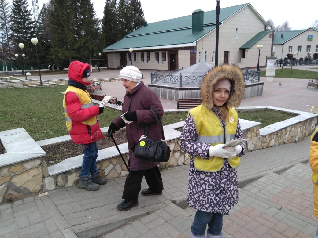 ЮИДовцы Татарстана помогли пенсионерам стать заметнее на дорогах с помощью световозвращающих элементов