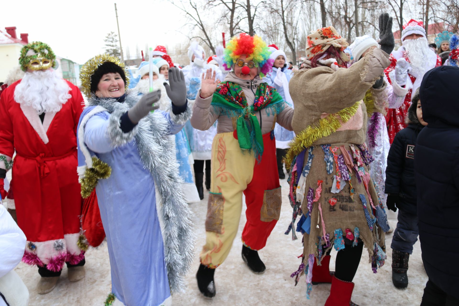 В Ютазинском районе - парад Дедов Морозов