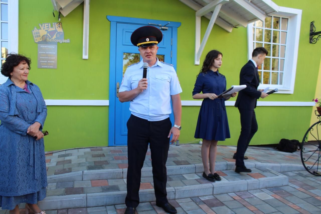 Сотрудники Госавтоинспекции приняли участие в открытие первого веломузея в Республике Татарстан