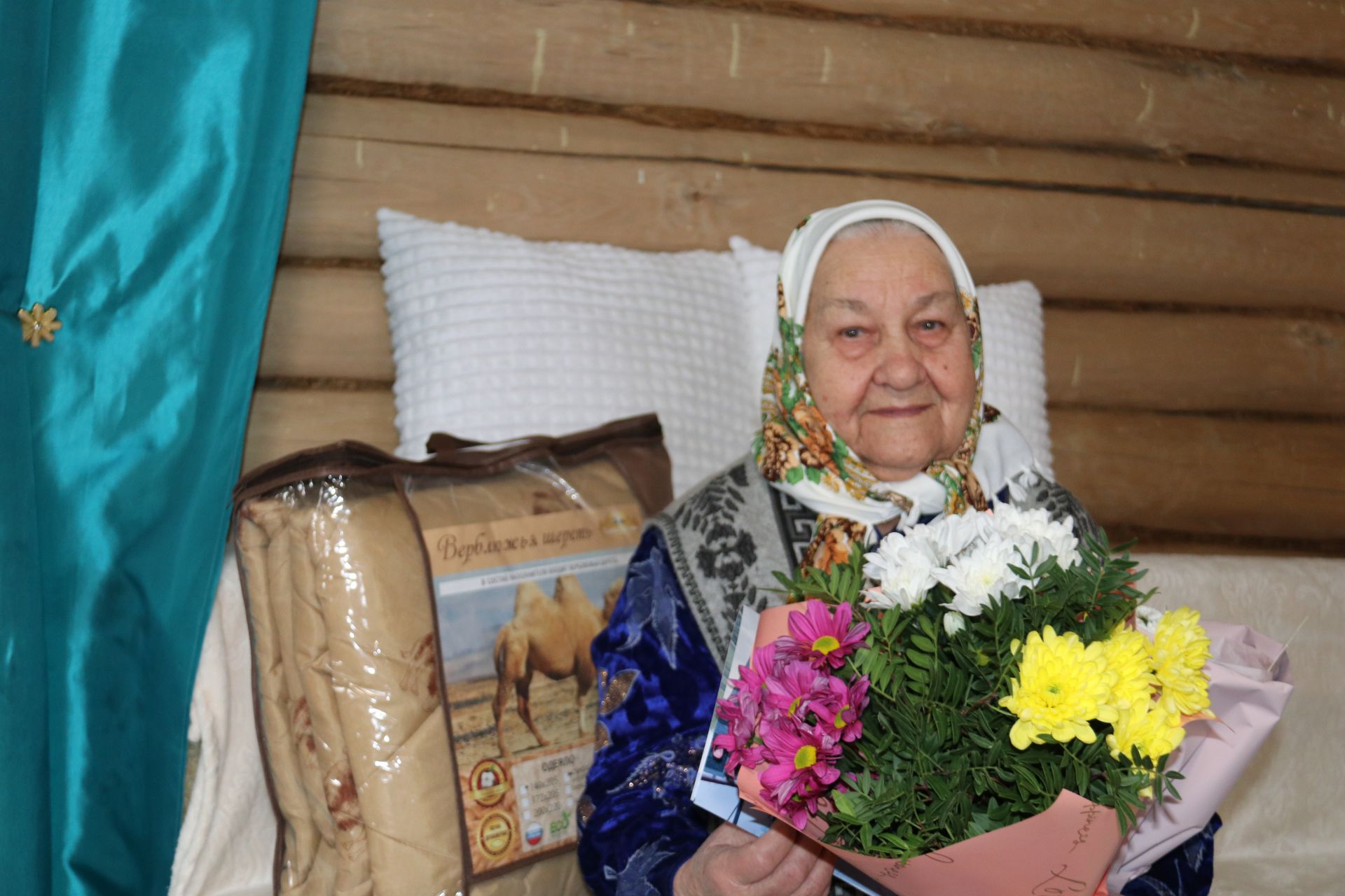 90-летний юбилей отметила ветеран из Старых Уруссу Сахия Хамидуллина