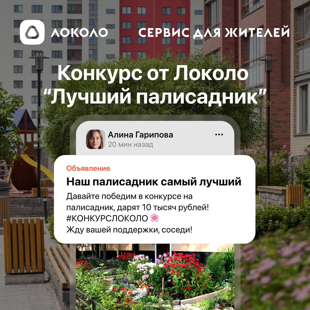 Фото-конкурс «Лучший палисадник» от мобильного приложения Локоло!