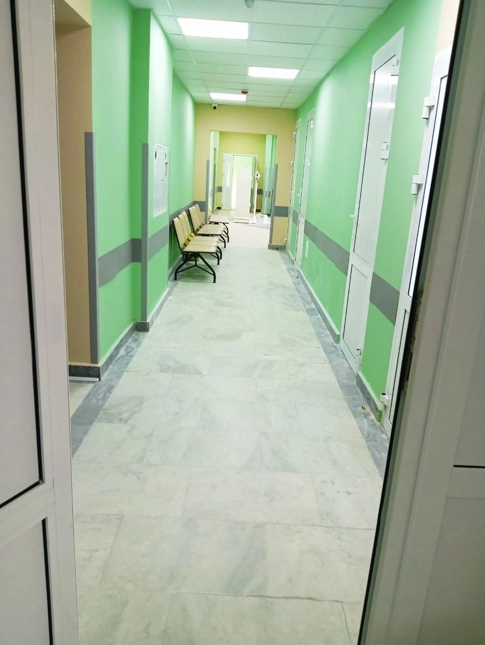 В Уруссинской поликлинике перед открытием дверей принимаются последние подготовительные мероприятия