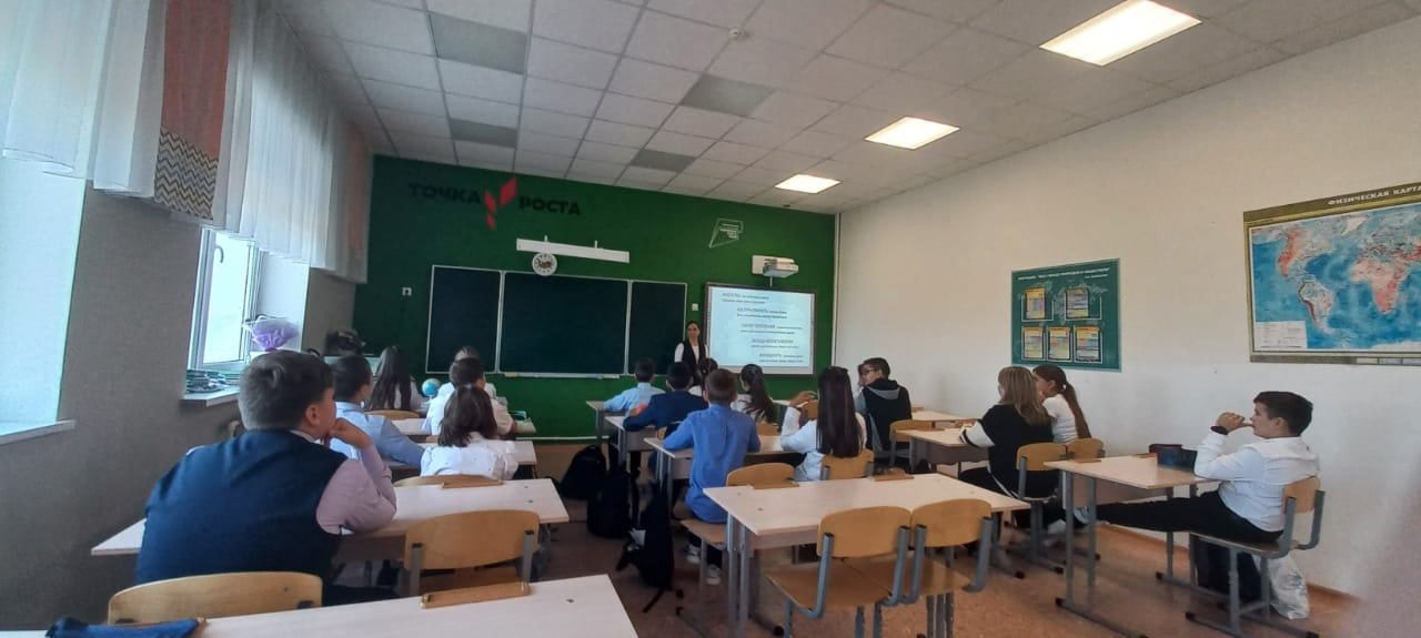 В Уруссинской гимназии прошло профориентационное занятие