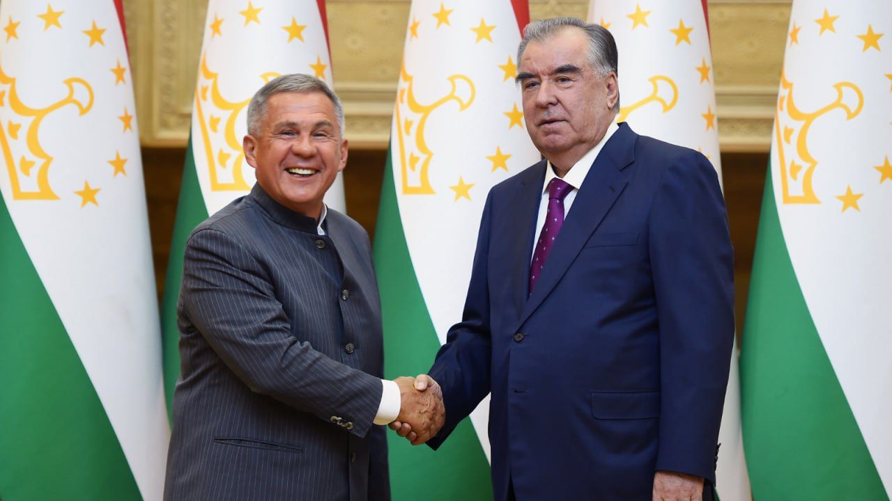 В Душанбе состоялась встреча Рустама Минниханова с Президентом Республики Таджикистан Эмомали Рахмоном