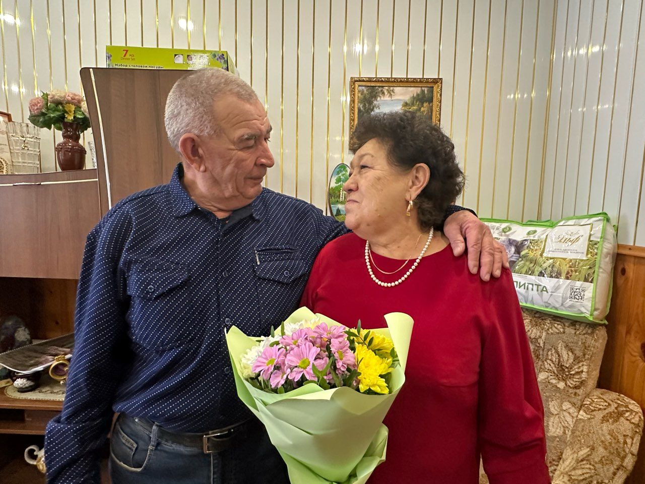 Семья Мухлисовых из Каразерика отметила 50-летие совместной жизни
