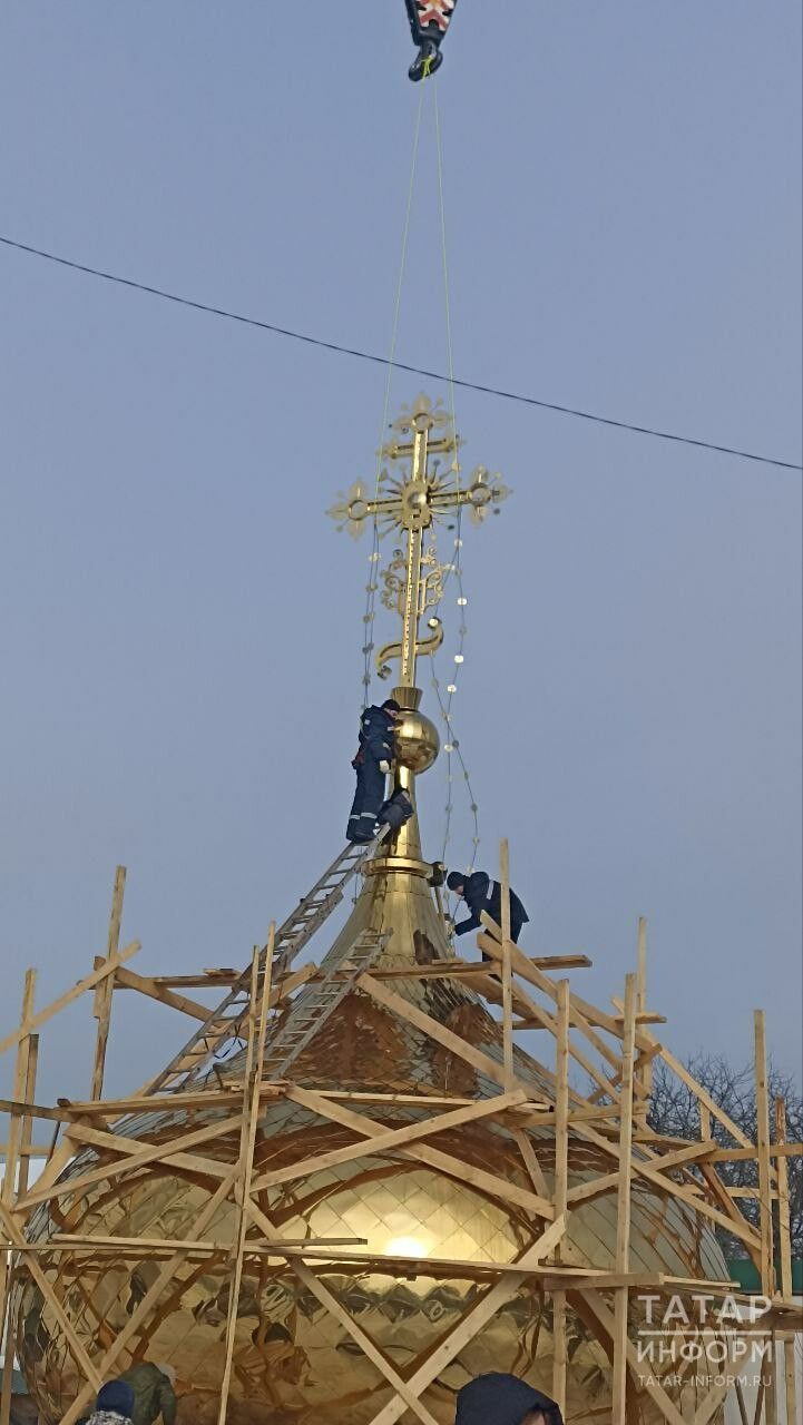 Восстановление купола на колокольне Раифского монастыря