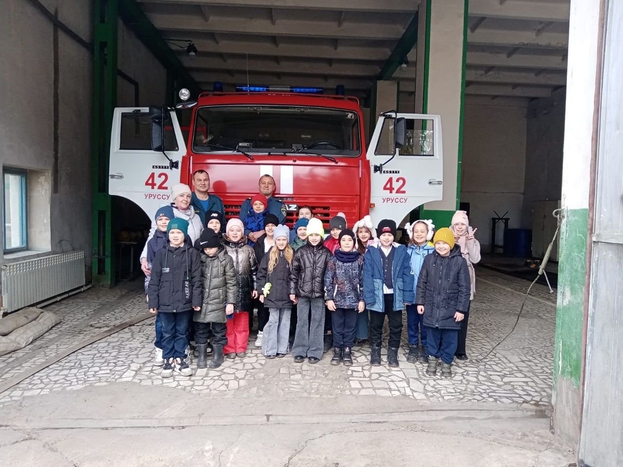 Уруссинские школьники посетили пожарную часть