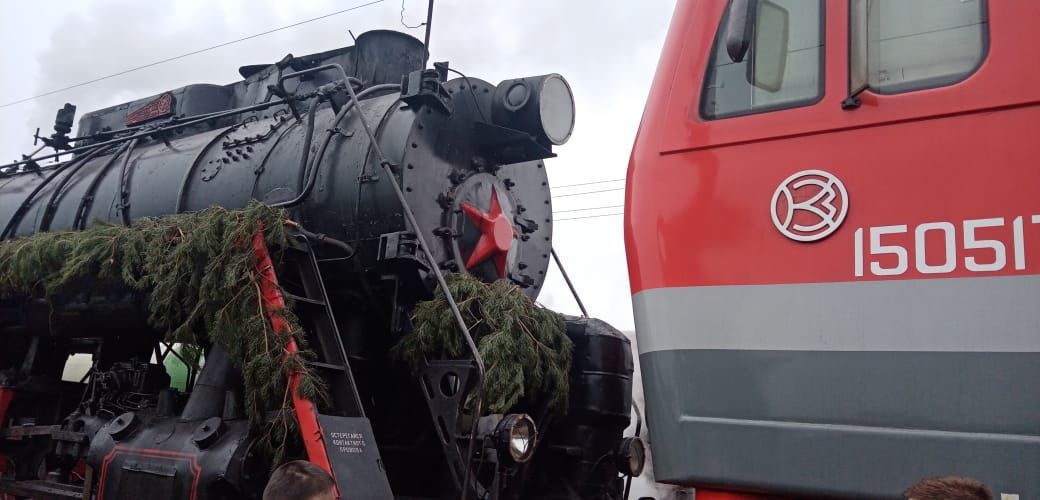 Уруссинцы встретили «Поезд Победы»