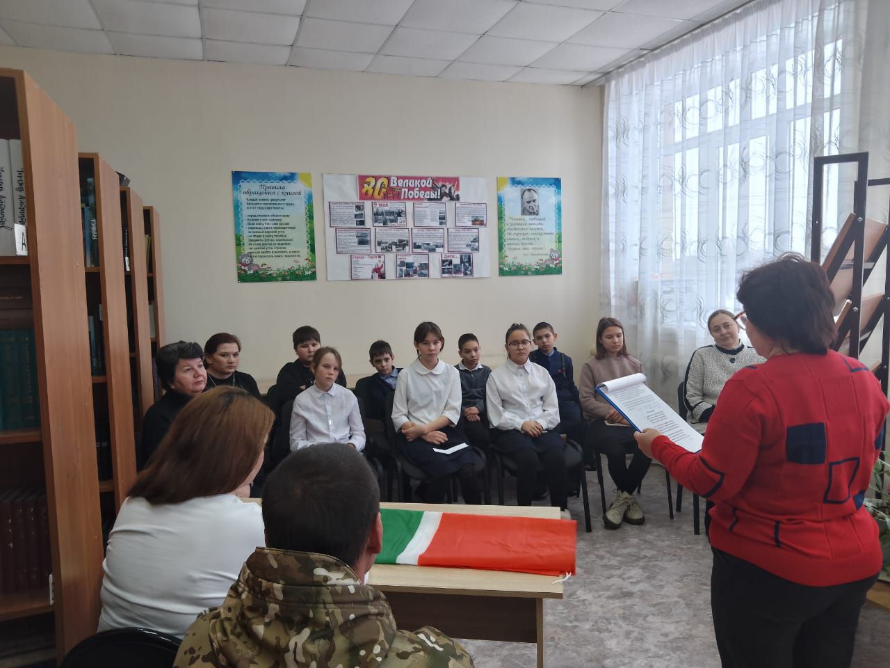 В Каракашлинской сельской библиотеке состоялась встреча с участником специальной военной операции