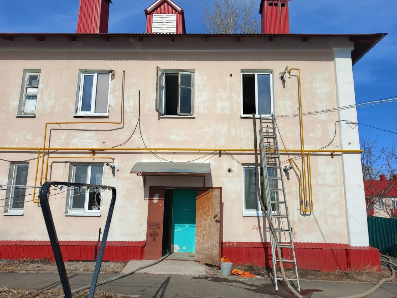 В Подгорном случился пожар