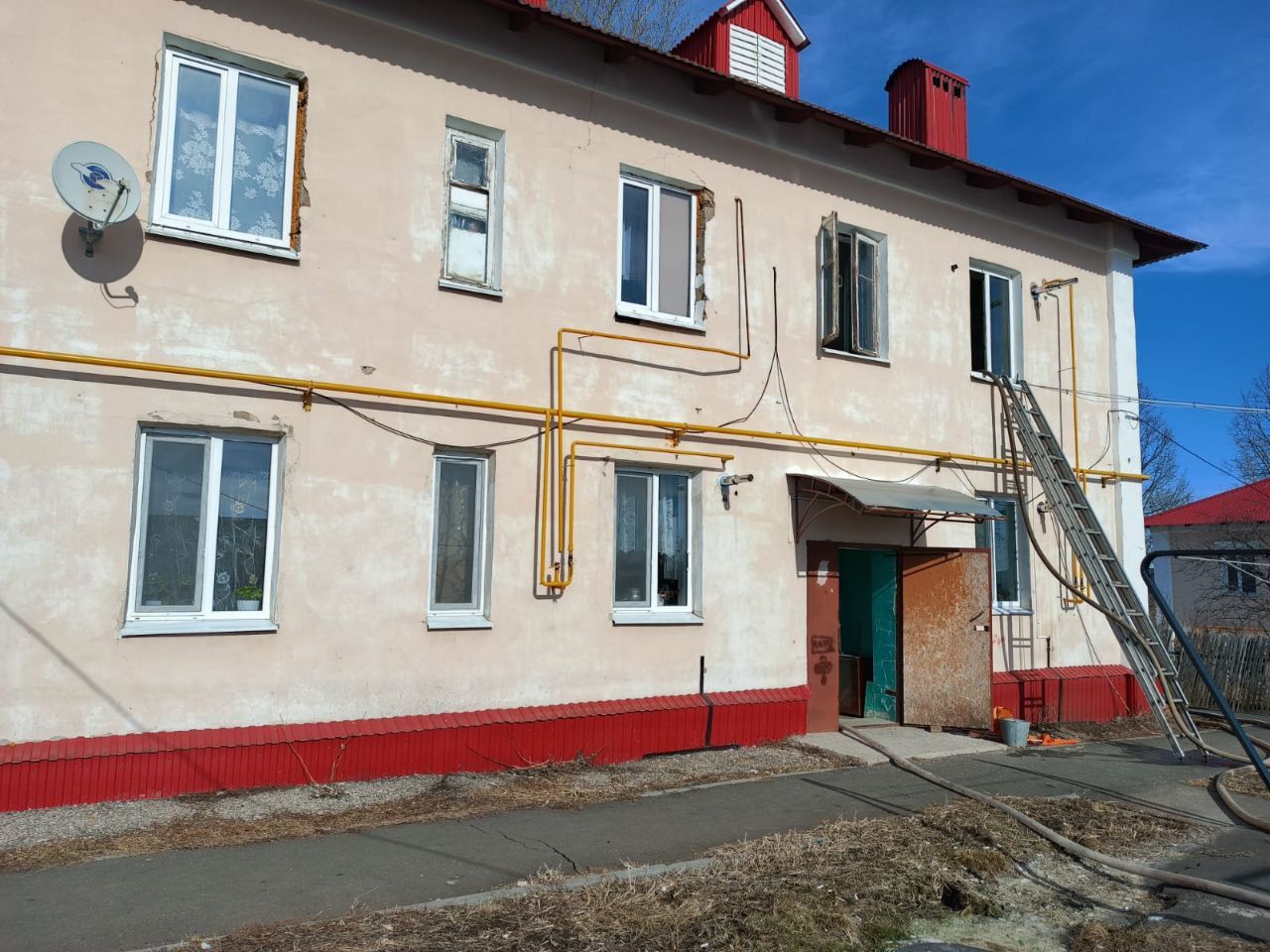 В Подгорном случился пожар