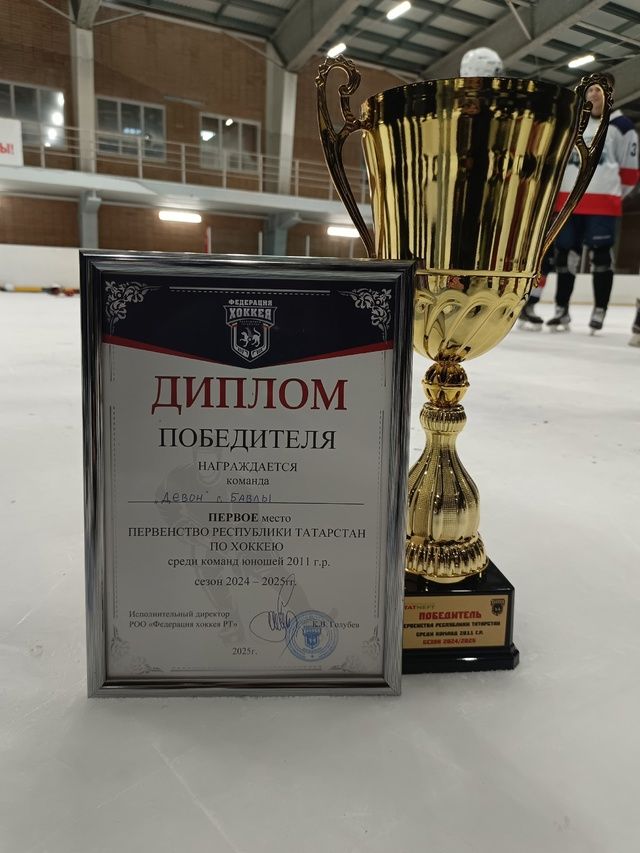 Билалов Булат — победитель первенства Республики по хоккею