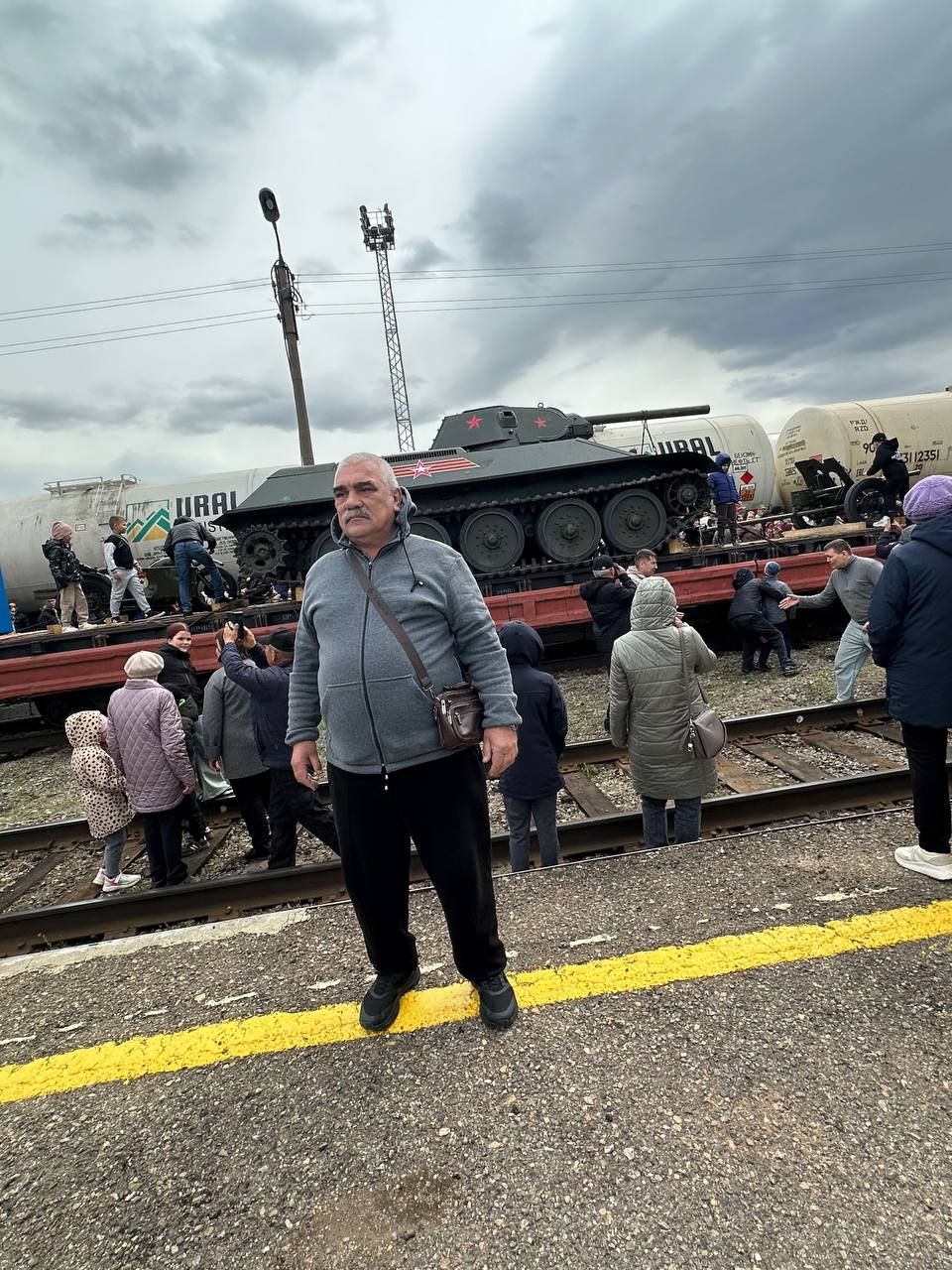 Уруссу встретил «Поезд Победы»