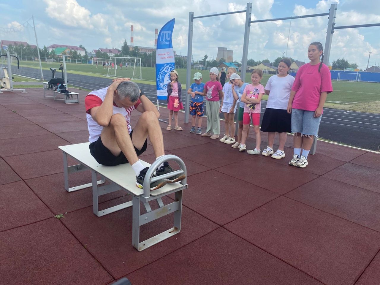 В «Дворовом лагере» ребята сдали нормы ГТО! 💪