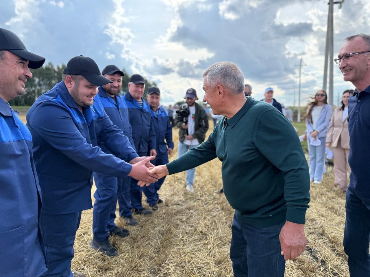 Миңнеханов Ютазы районына килде