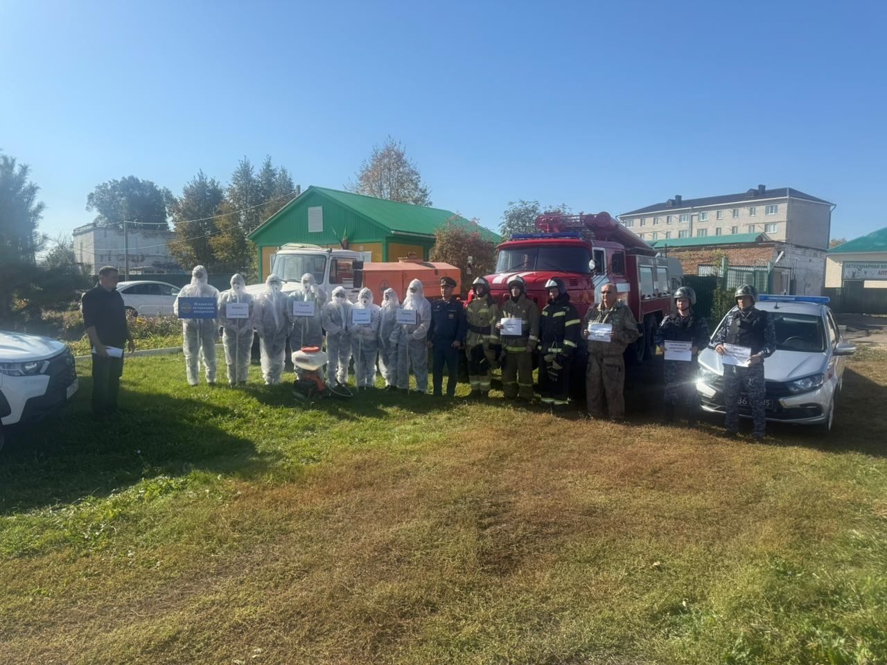 В Ютазинском районе прошли учения по ликвидации условного очага ящура