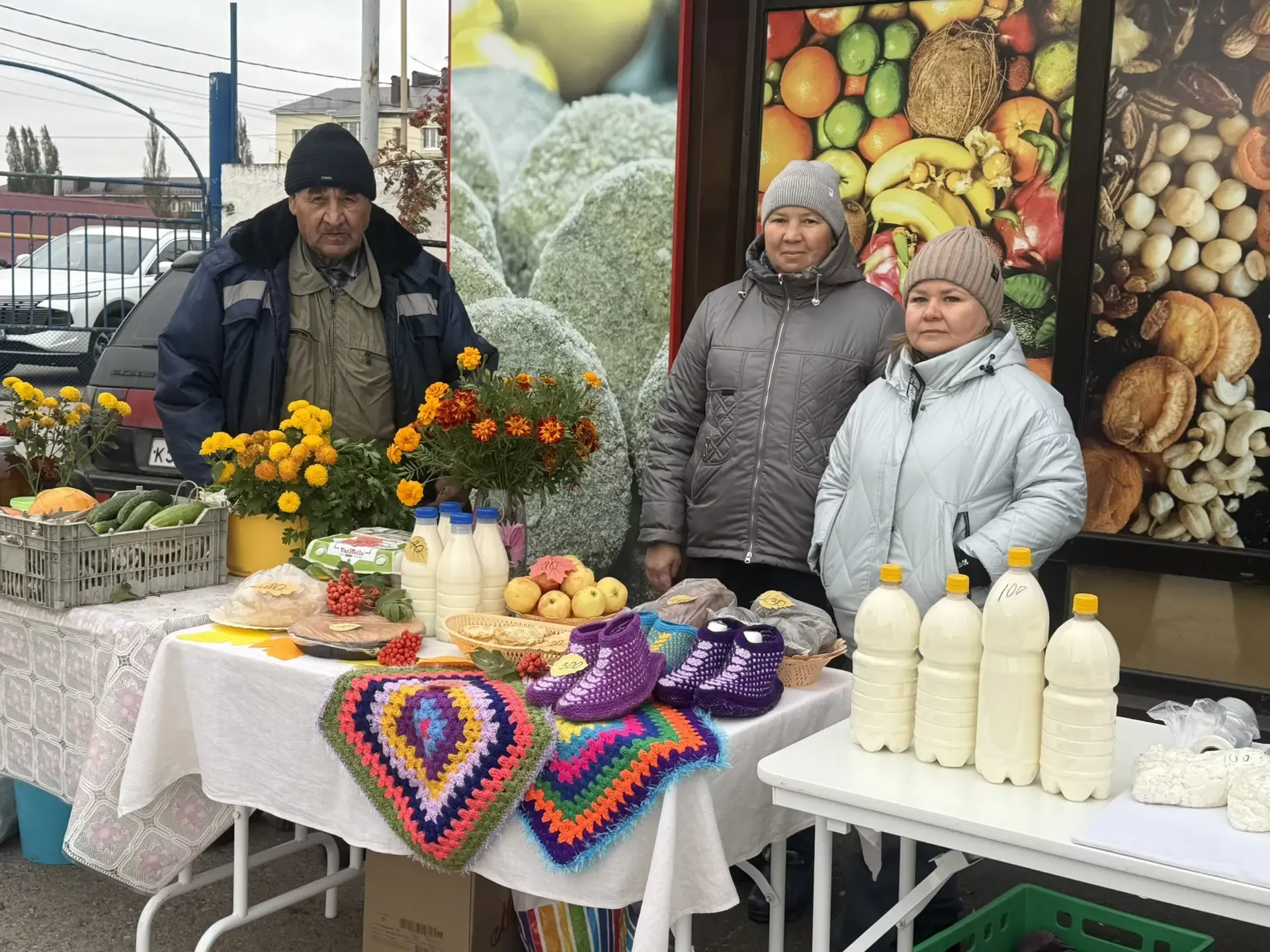 Сегодня в Ютазинском районе прошла первая осенняя ярмарка