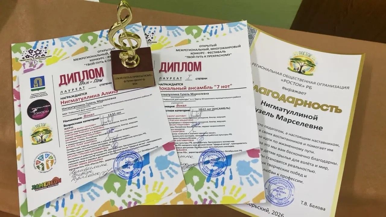 Успехи местных артистов: награды фестиваля‑конкурса в Октябрьском