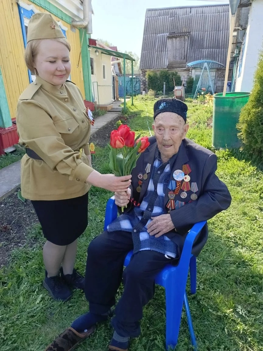 К 81‑летию Великой Победы: визит к ветерану Абдуллину Инкому Назиповичу