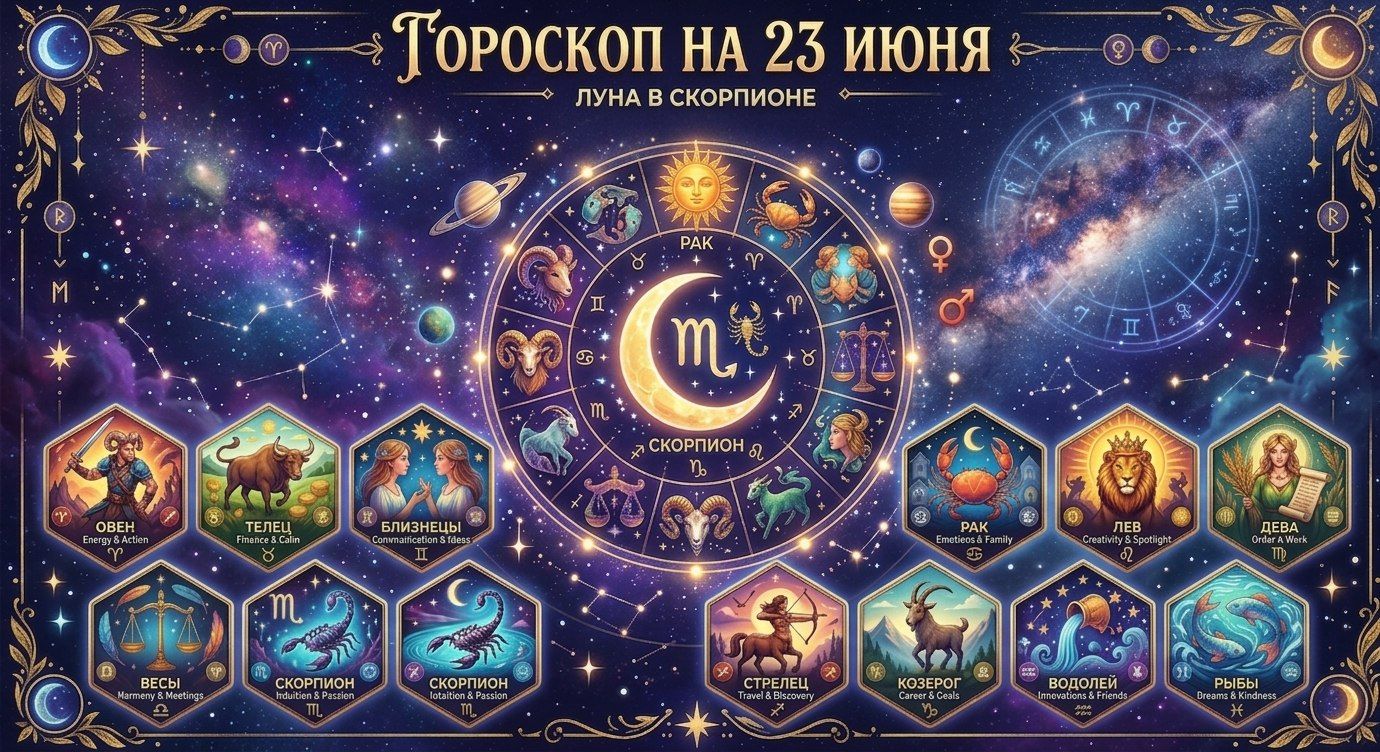 Гороскоп на 23 июня