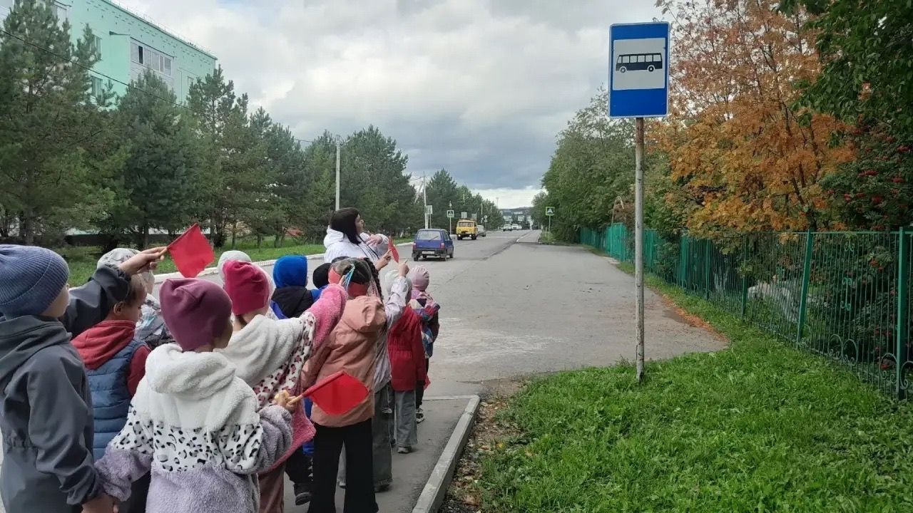 Маленькие пешеходы учатся большой безопасности