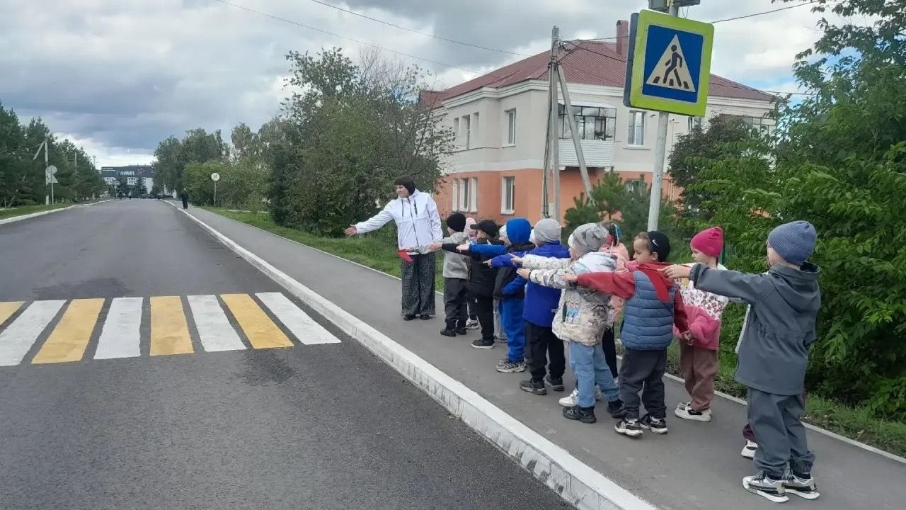 Маленькие пешеходы учатся большой безопасности