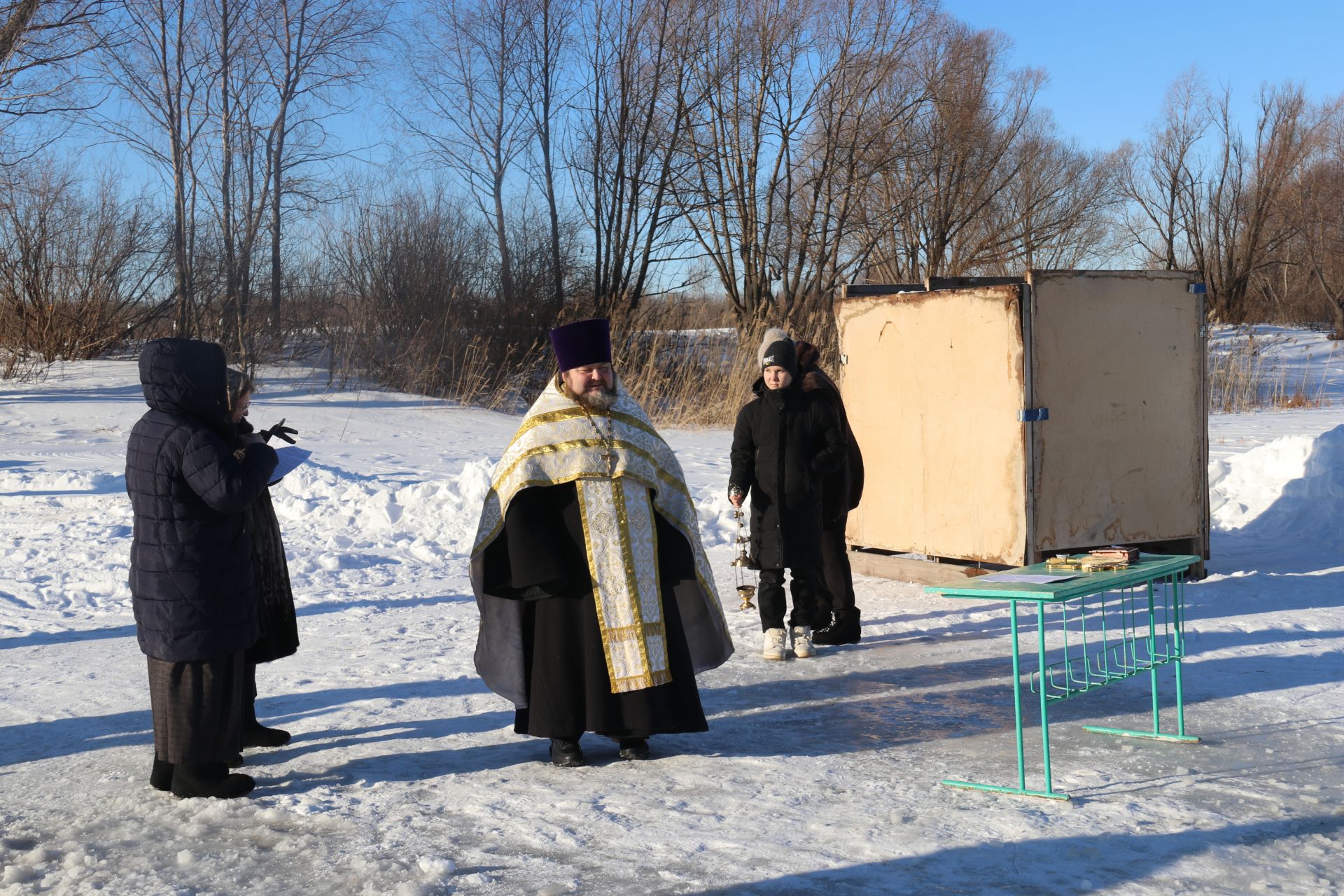 Православные ютазинцы окунулись в ледяную воду