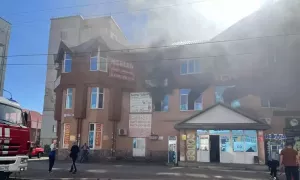 Пожар в ТЦ «Солнечный» в Стерлитамаке