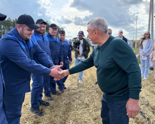 Рабочий визит Минниханова в Ютазинский район