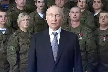 Владимир Путин поздравил россиян с Новым годом