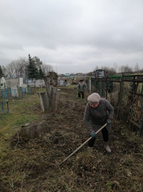 Сельчане организовали субботник