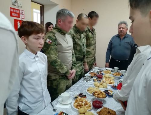 Юнармейцы встретились с воинами-земляками