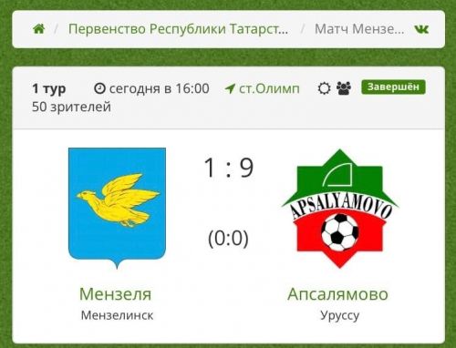 Новые победы уруссинских футболистов