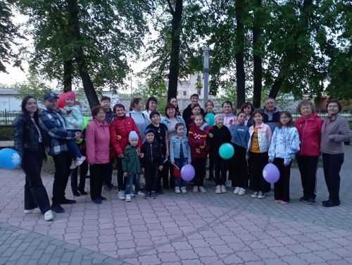 Песенный флешмоб прошел в Уруссу
