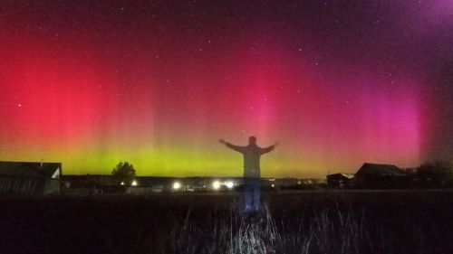 В Татарстане фотограф запечатлел северное сияние