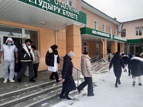 Отработка действий при возникновении ЧС на территории Уруссинской ЦРБ
