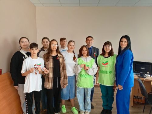 Акция «Георгиевская лента» прошла в Уруссу