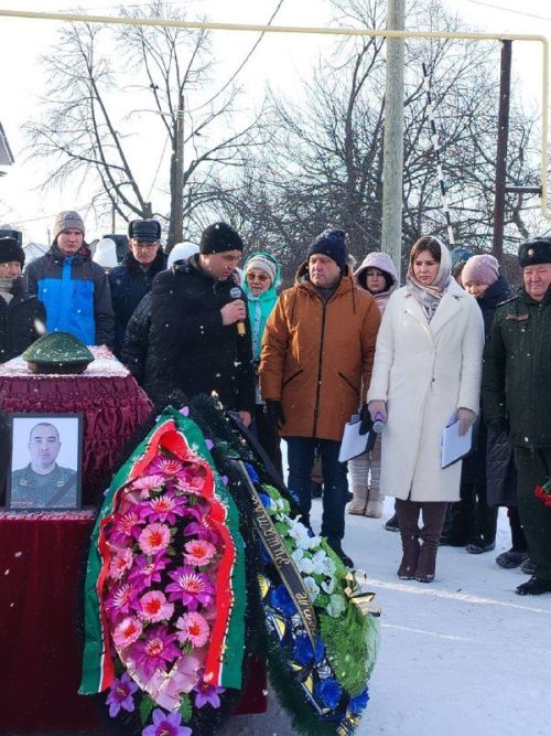 Простились с байрякинцем, погибшим на СВО - Ришатом Мукатдисовичем  Ганиевым