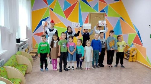 Воспитанники Байрякинского детского сада «Алсу» приняли участие в увлекательном уроке безопасности