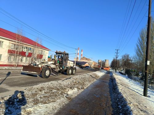 Сегодня в Уруссу прошла масштабная очистка от снега