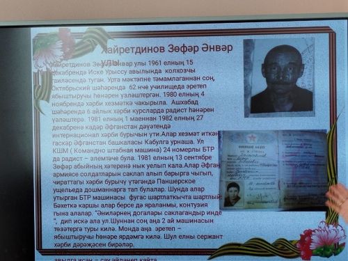 Час мужества в библиотеке: память о земляках-героях военных конфликтов