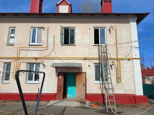 В Подгорном случился пожар