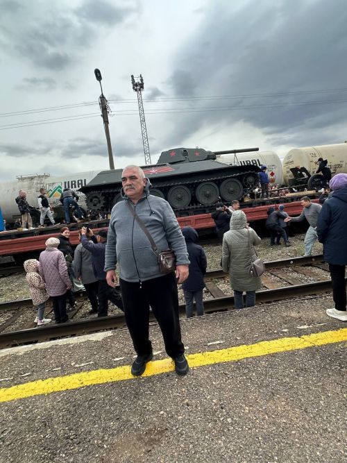 Уруссу встретил «Поезд Победы»