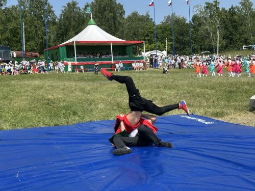 Силачи соревновались за звание абсолютного батыра