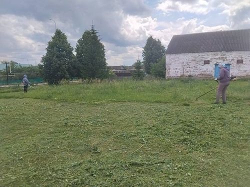 Участие в волонтёрской акции «Чистое село — дело каждого»
