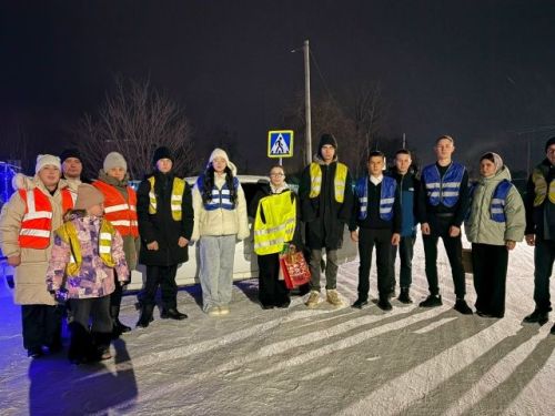 Родители и дети за видимость на дорогах