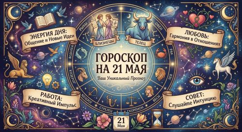 Гороскоп на 21 мая: день новых возможностей и неожиданных поворотов