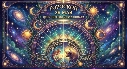 Гороскоп на 26 мая: звёзды зовут к новым свершениям!