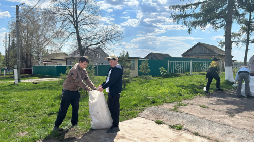 Память в каждом дворе: юные экологи отдают дань героям